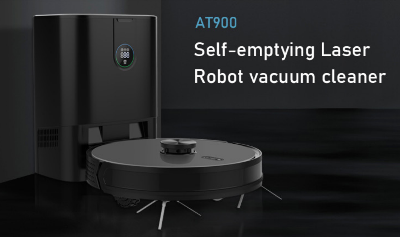 AT900 Self emptying laser robot vacuum cleaner